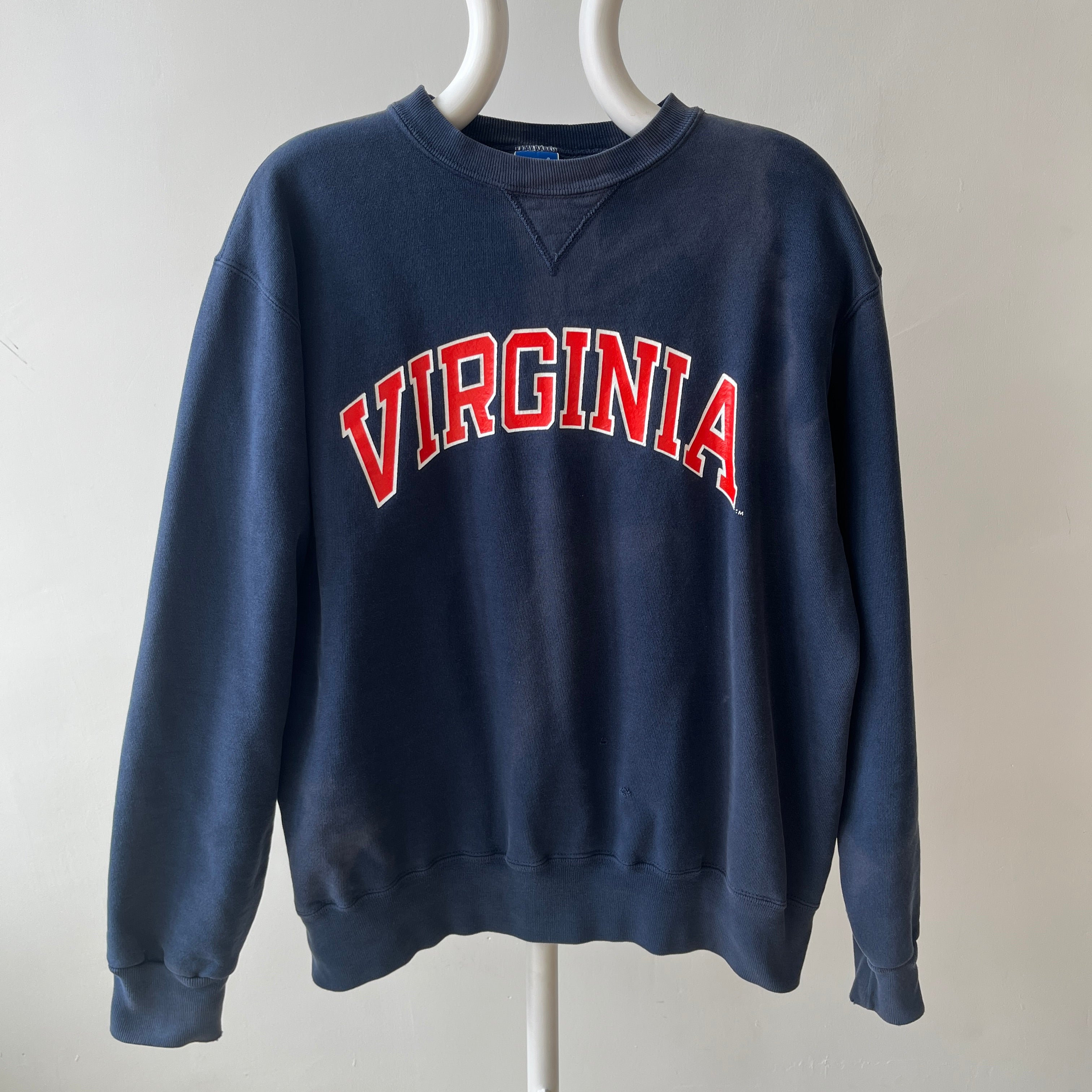 1980s University of Virginia USA Made Champion Sun Faded Sweatshirt