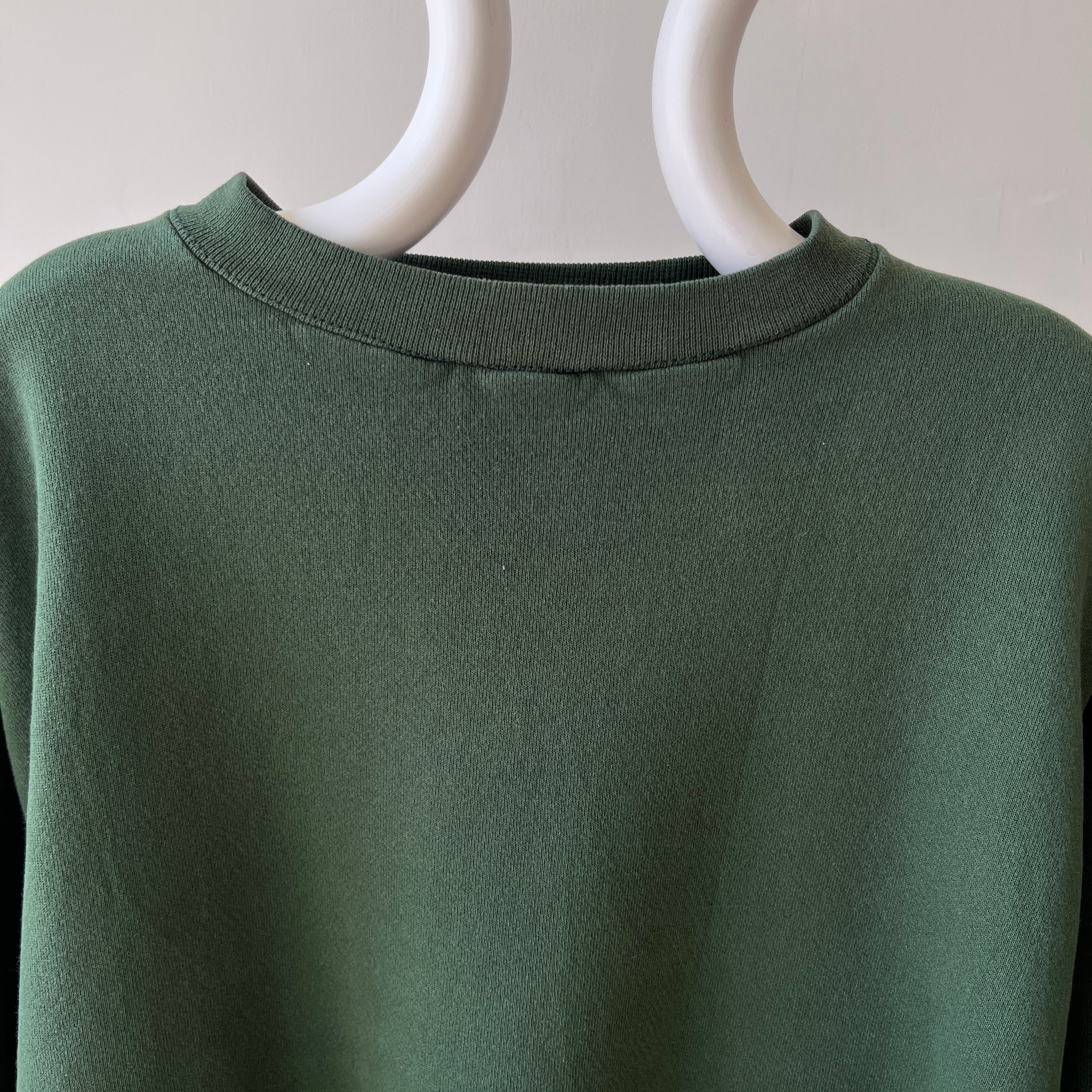 1980s/90s Blank Forest Green Sweatshirt