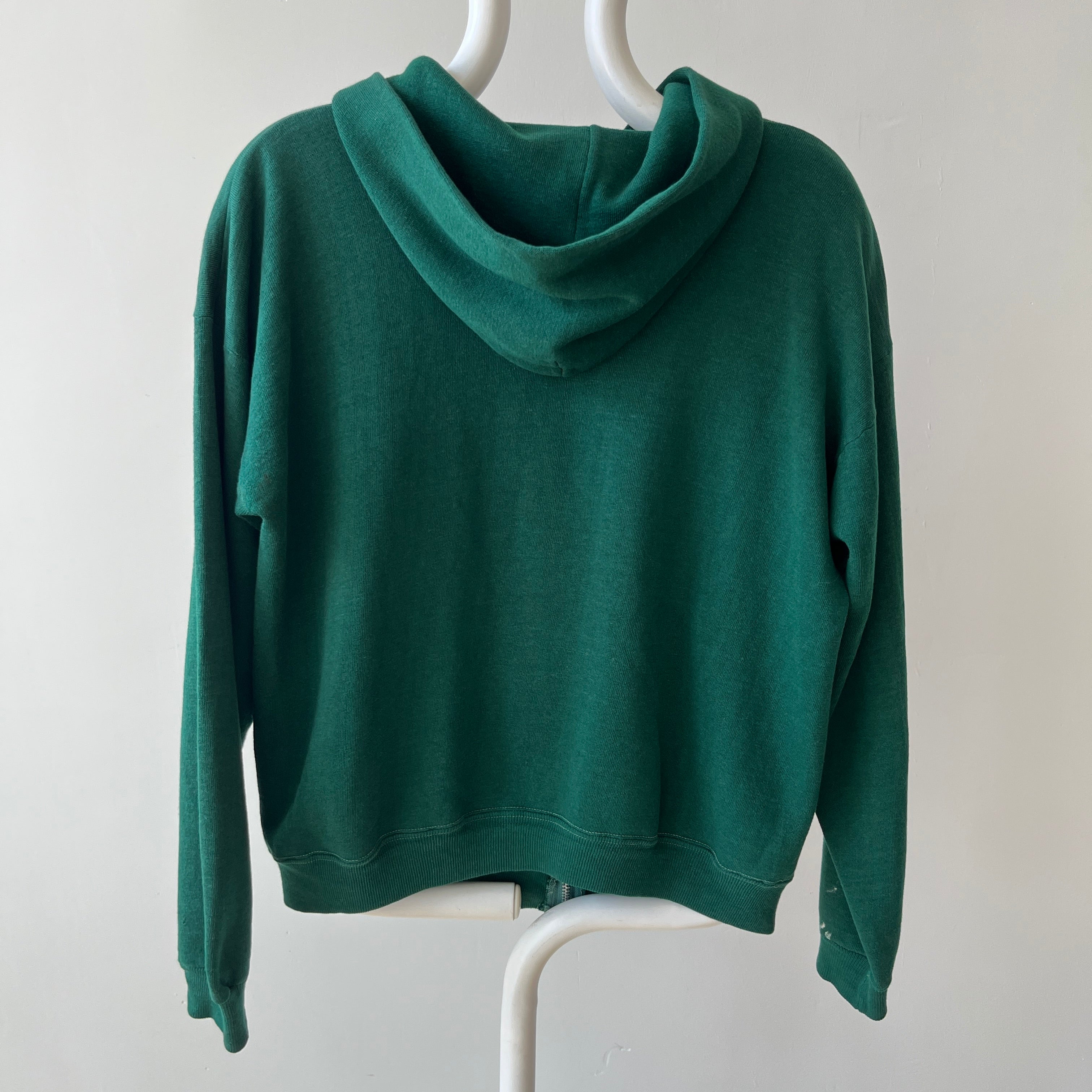 1970s Green Zip Up Hoodie - RARE!!!