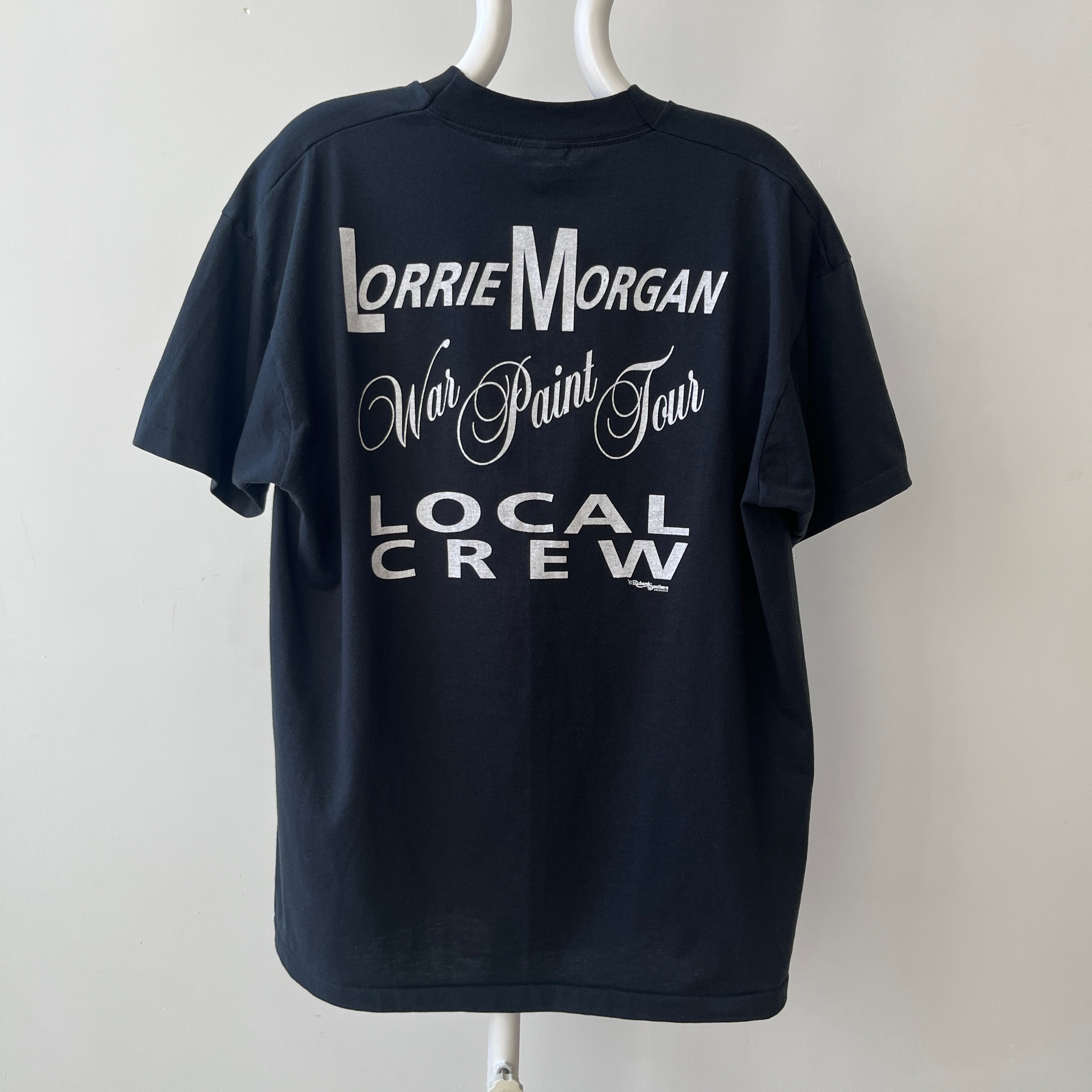 1994 Lorrie Morgan War Paint Tour Crew T Shirt - for diehard country fans who know