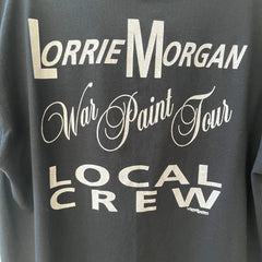 1994 Lorrie Morgan War Paint Tour Crew T Shirt - for diehard country fans who know