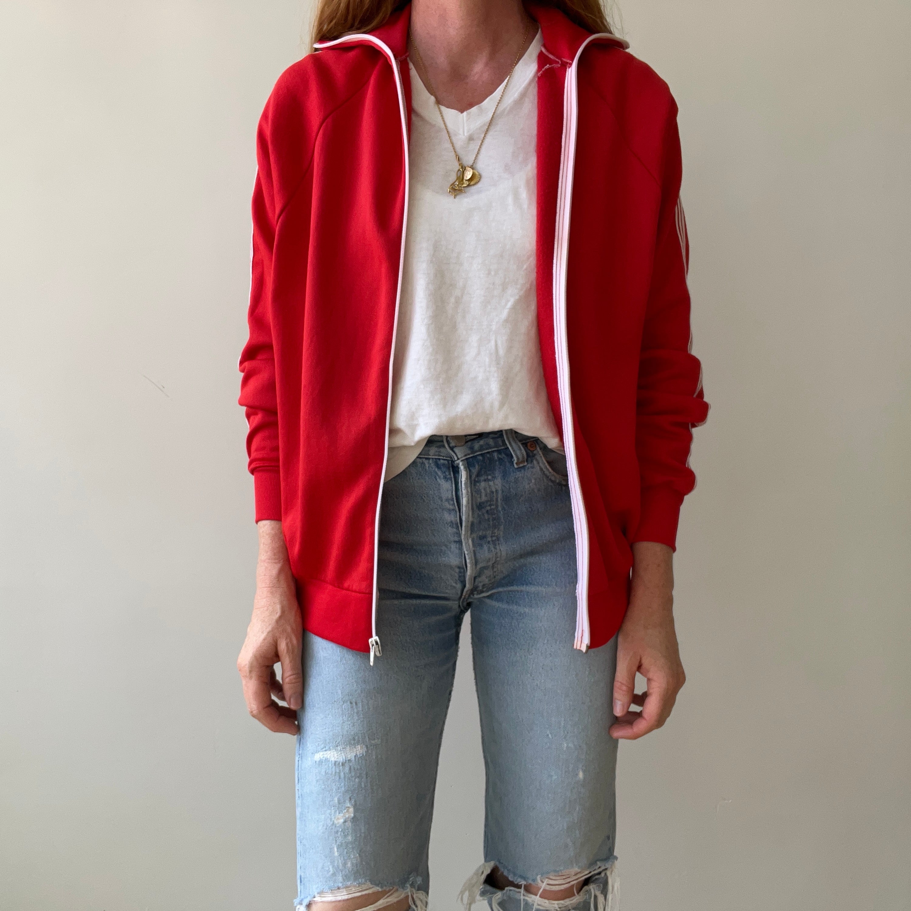 1970s Red and White Track Jacket - !!!!
