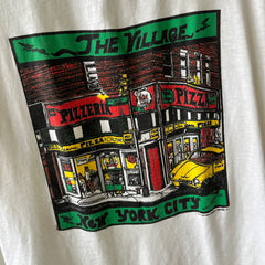 1990 The Village Pizza New York City Iconic Tourist T-Shirt