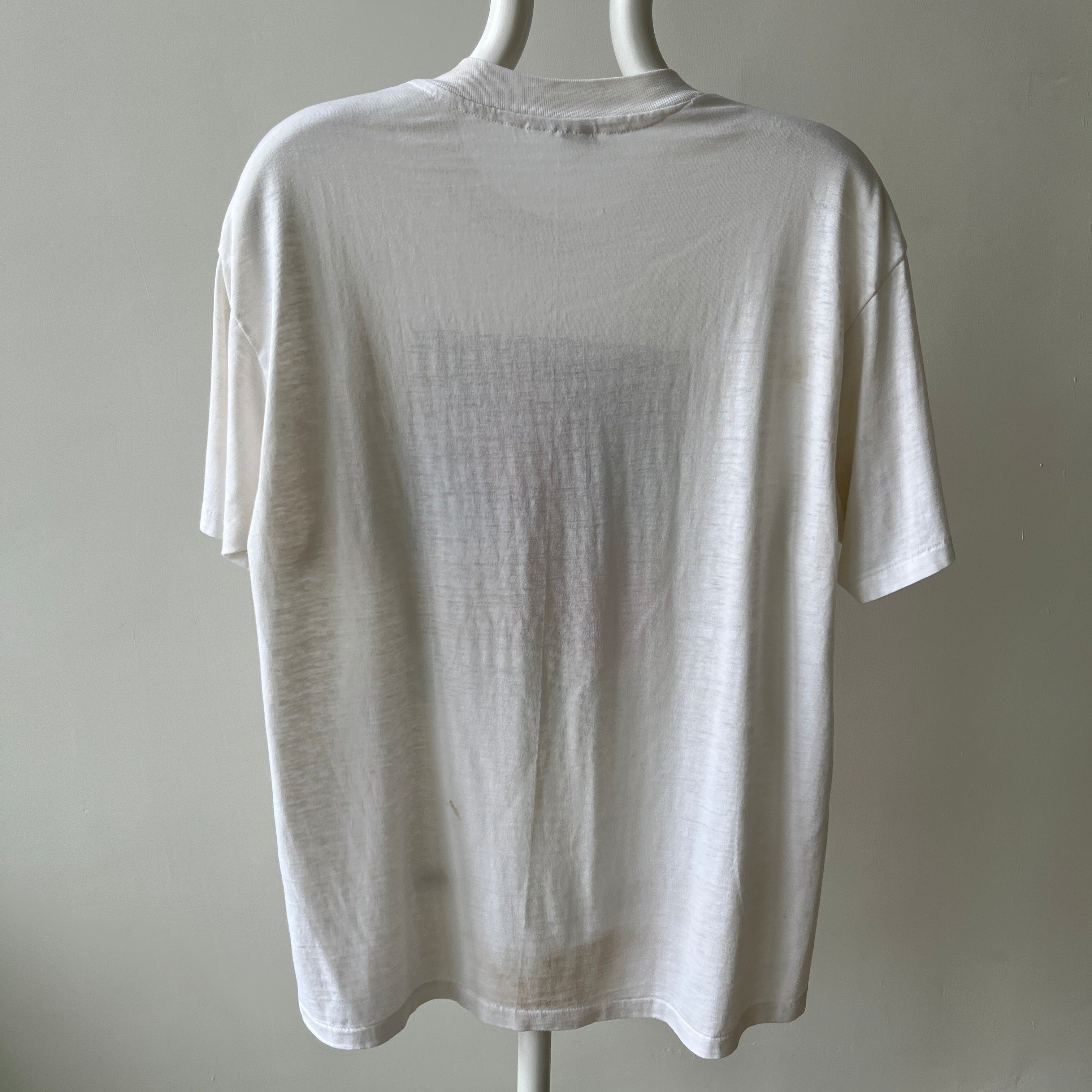 1980s El San Juan Hotel and Casino Worn Out and Stained 50/50 T-Shirt - Cool Graphic