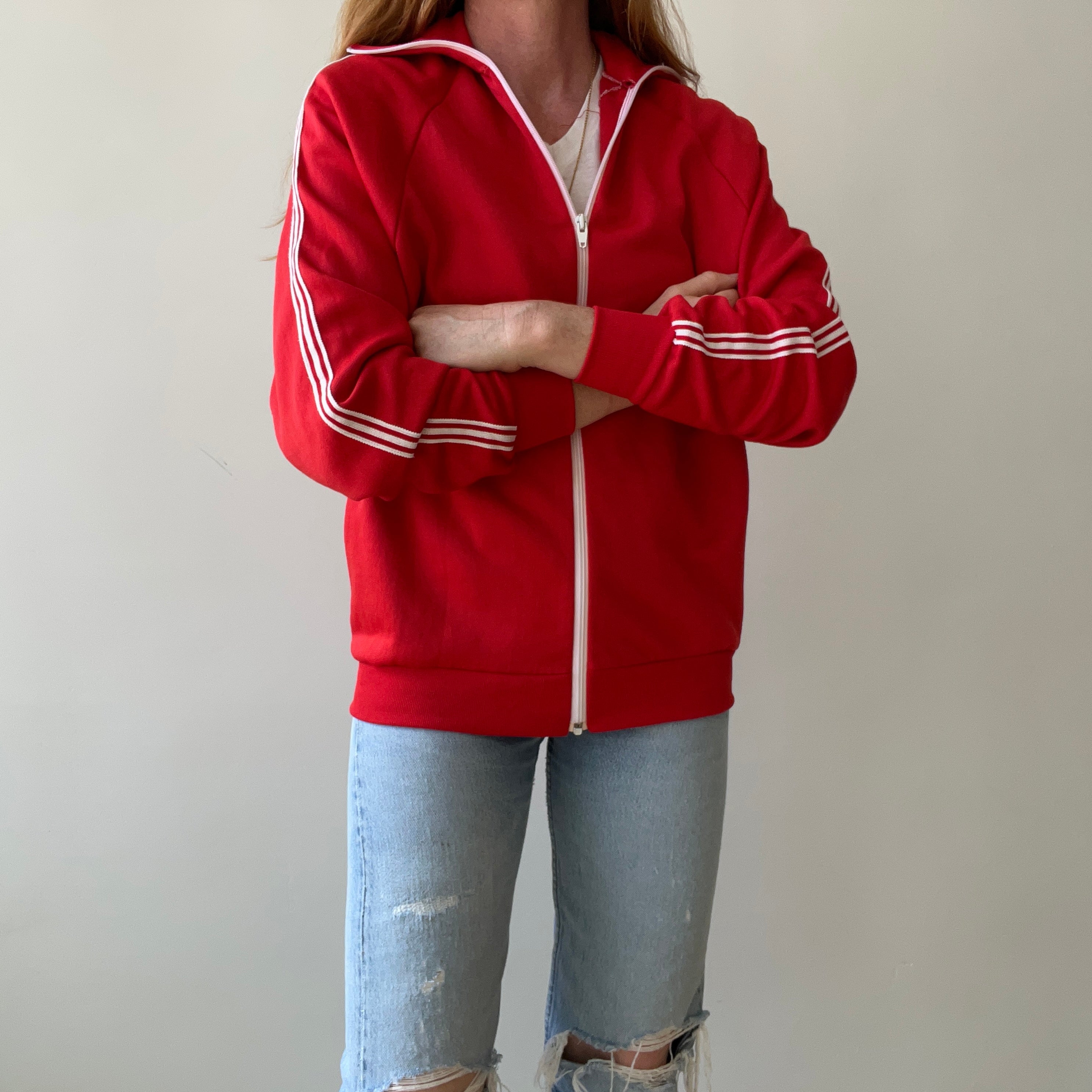 1970s Red and White Track Jacket - !!!!
