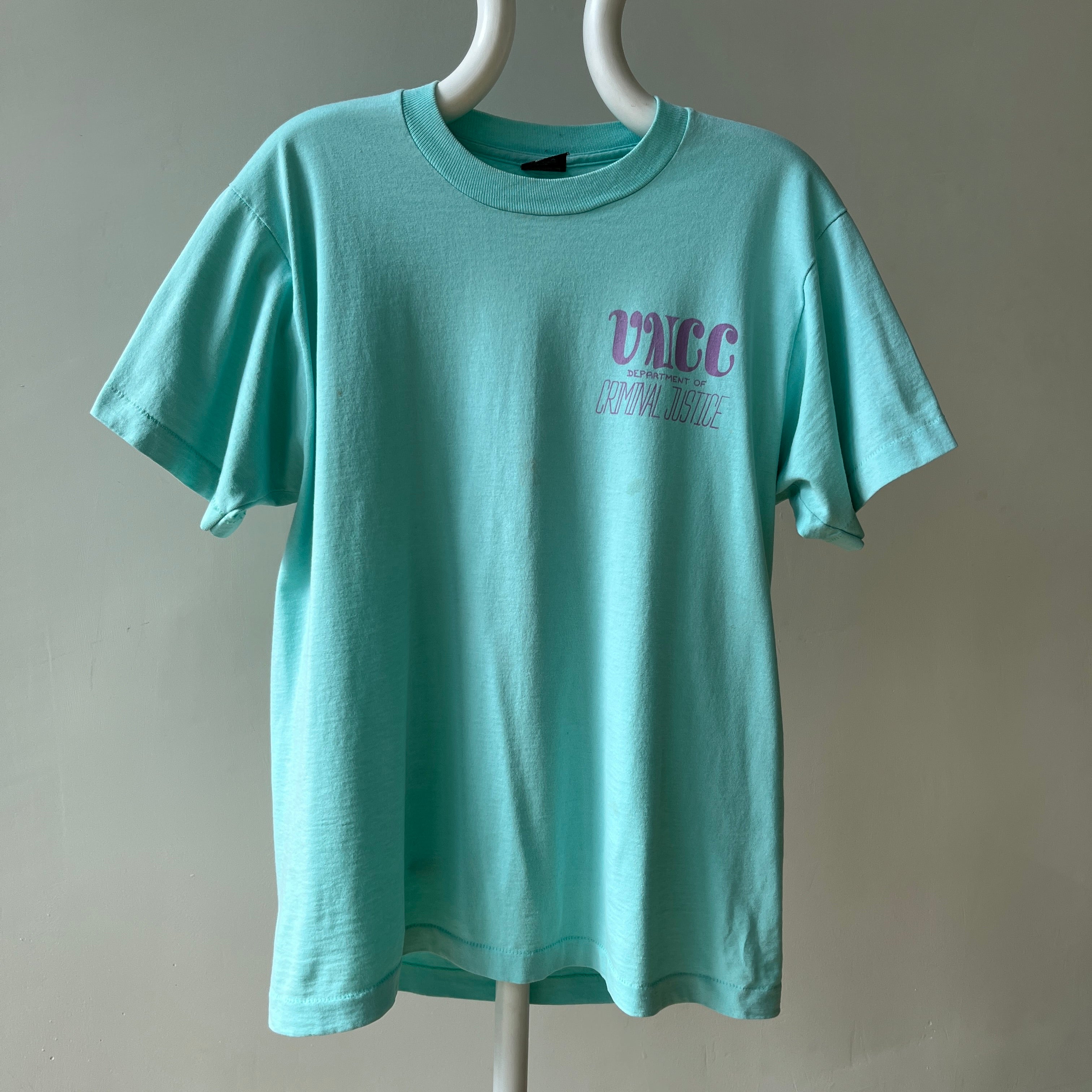 1980s/90s UNCC Department of Criminal Justice T Shirt