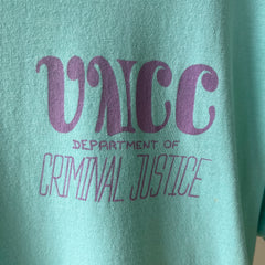 1980s/90s UNCC Department of Criminal Justice T Shirt