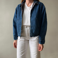 1970s Sears Blanket Lined Zip Up Denim Jacket - !!! Cooler than a Storm Rider
