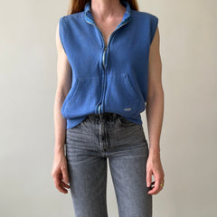 1970's Wrangler Sleeveless Zip Up Sweatshirt