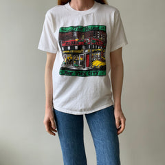 1990 The Village Pizza New York City Iconic Tourist T-Shirt