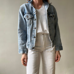 1980s Thrashed and Repaired Denim Levis Trucker Jacket - the backside!