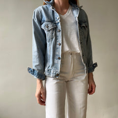 1980s Thrashed and Repaired Denim Levis Trucker Jacket - the backside!