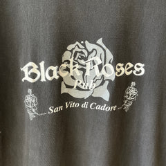 1990's San Vito De Cadore - Italian - Black Roses Pub Long Sleeve T-Shirt