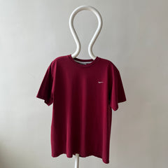 1990s Burgundy Nike T-shirt