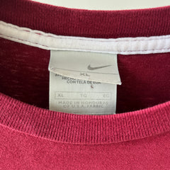 1990s Burgundy Nike T-shirt