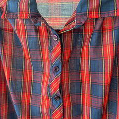 1970's Short Sleeve Henley Button Up