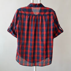 1970's Short Sleeve Henley Button Up