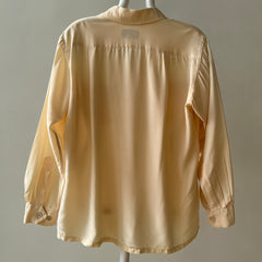 1950s Acetate Nylon Loop Collar Button Up Shirt - TINA COLLECTION