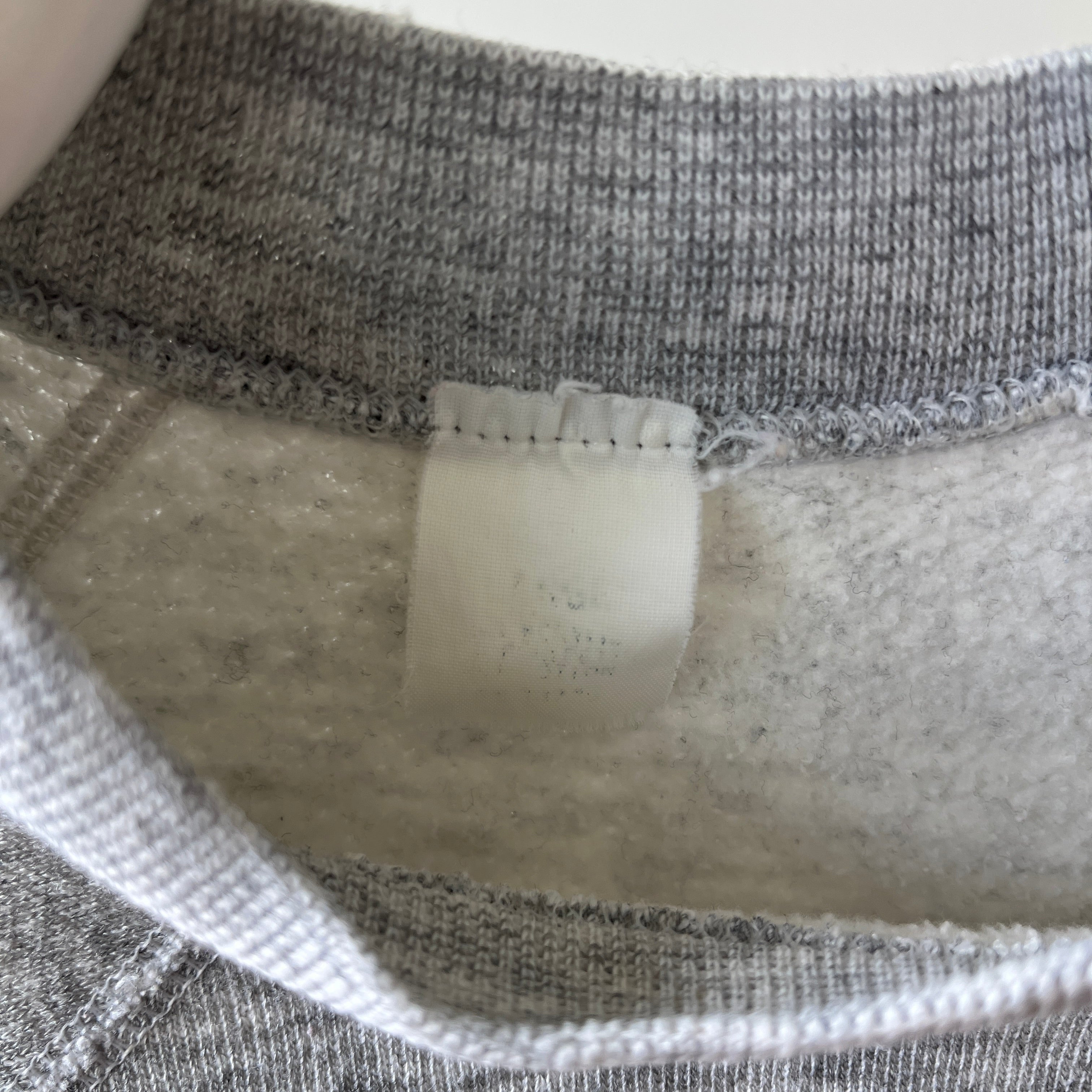 1970s Blank Sweatshirt Grey