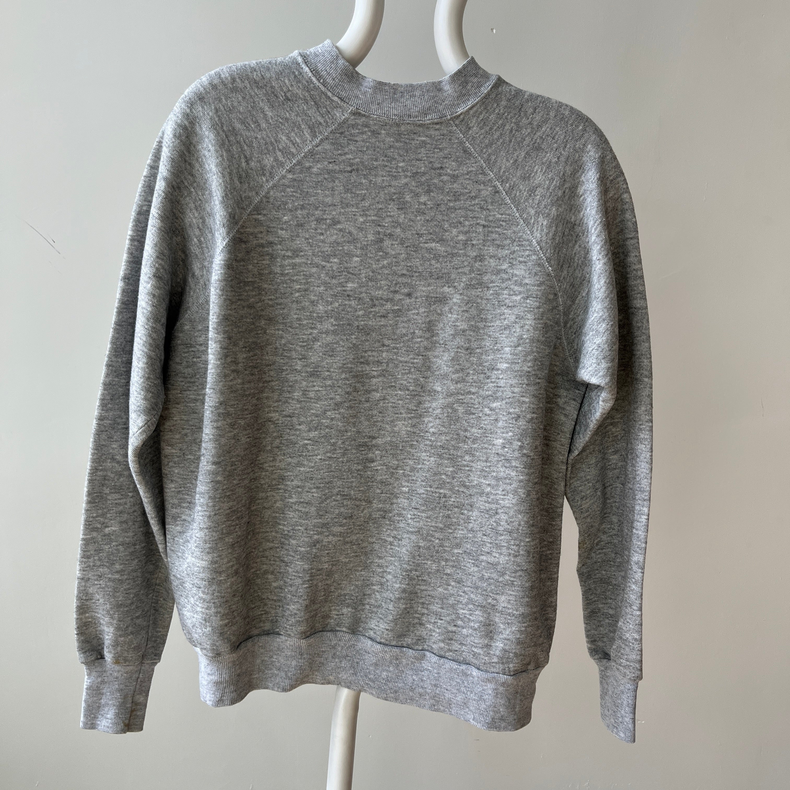 1970s Blank Sweatshirt Grey