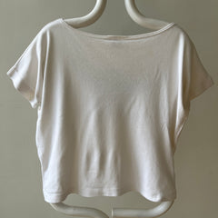 1980s Scoop Neck Workout Cat T Shirt - Crazy Shirt Brand Alert!