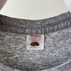 1990s Fruit Of The Loom Grey Blank Pocket T-shirt