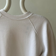 1980s Blank White/Cream Sweatshirt