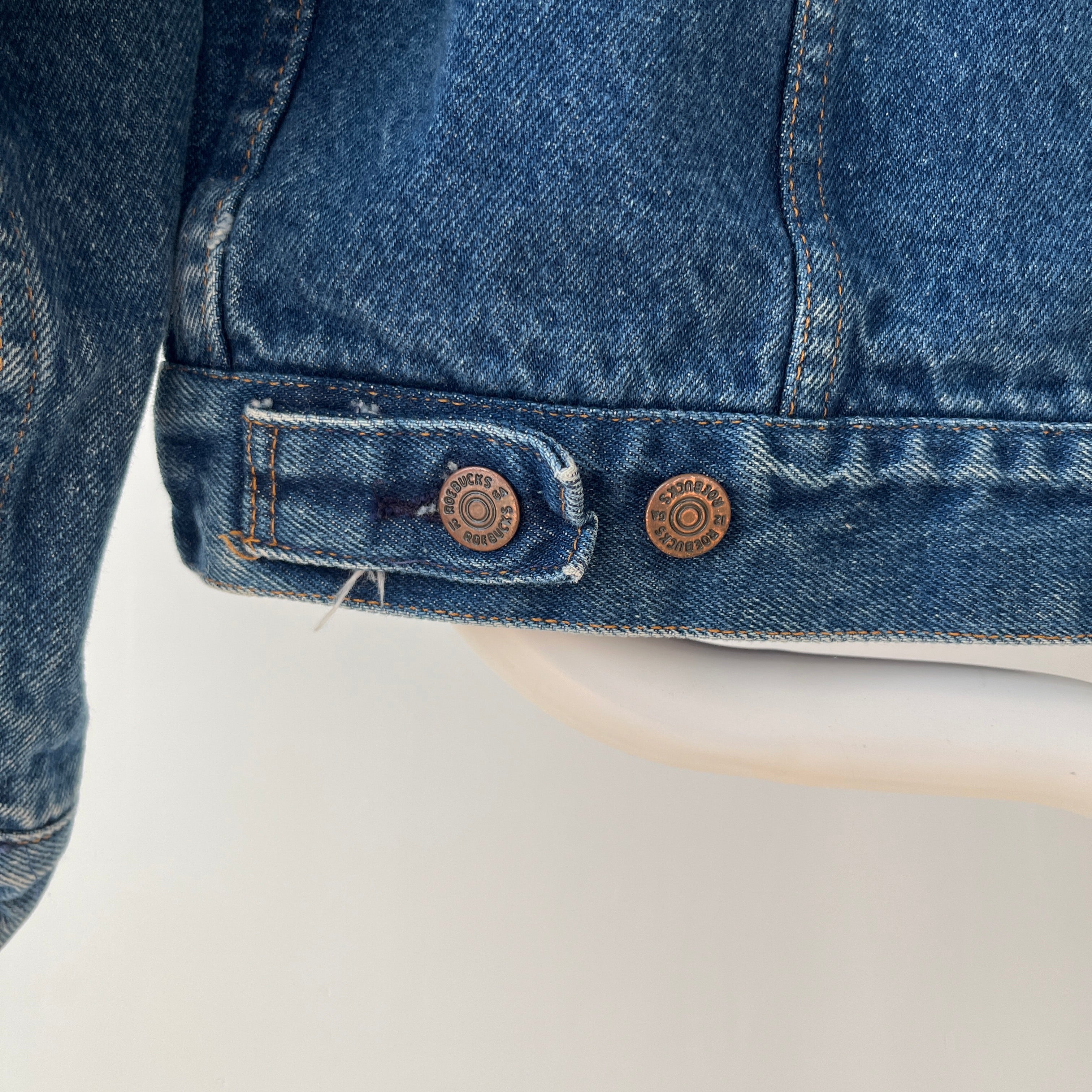 1970s Sears Roebucks Flannel Lined Denim Jacket