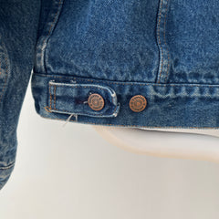 1970s Sears Roebucks Flannel Lined Denim Jacket