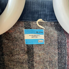 1970s Sears Blanket Lined Zip Up Denim Jacket - !!! Cooler than a Storm Rider