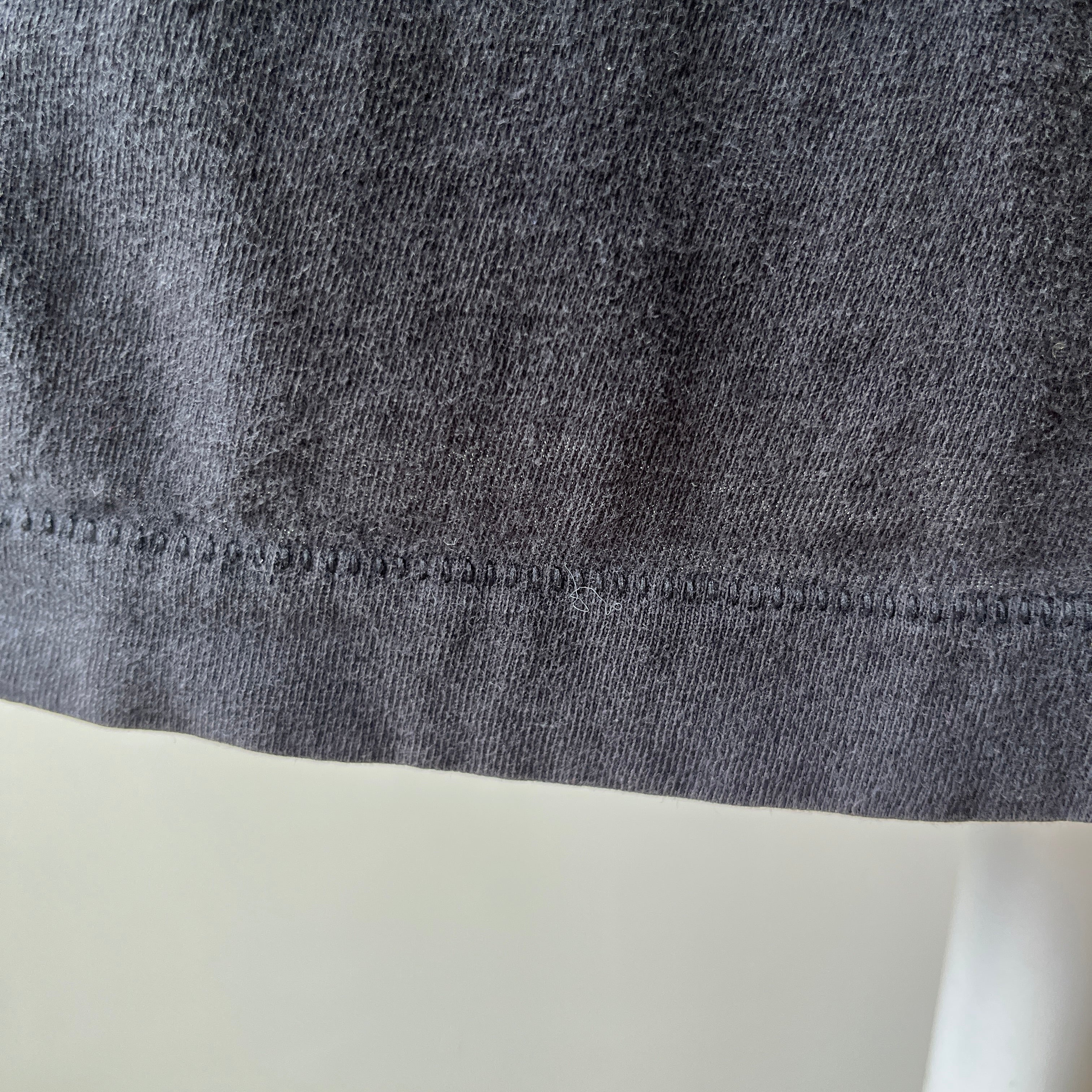 1980s Black Single Stitch Pocket T-Shirt