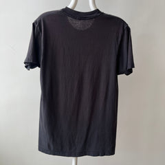 1980s Black Single Stitch Pocket T-Shirt