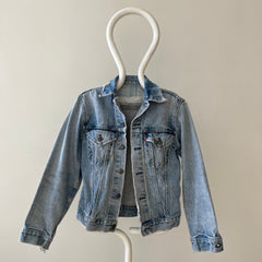 1980s Thrashed and Repaired Denim Levis Trucker Jacket - the backside!