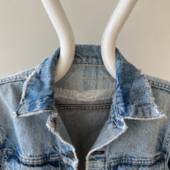 1980s Thrashed and Repaired Denim Levis Trucker Jacket - the backside!