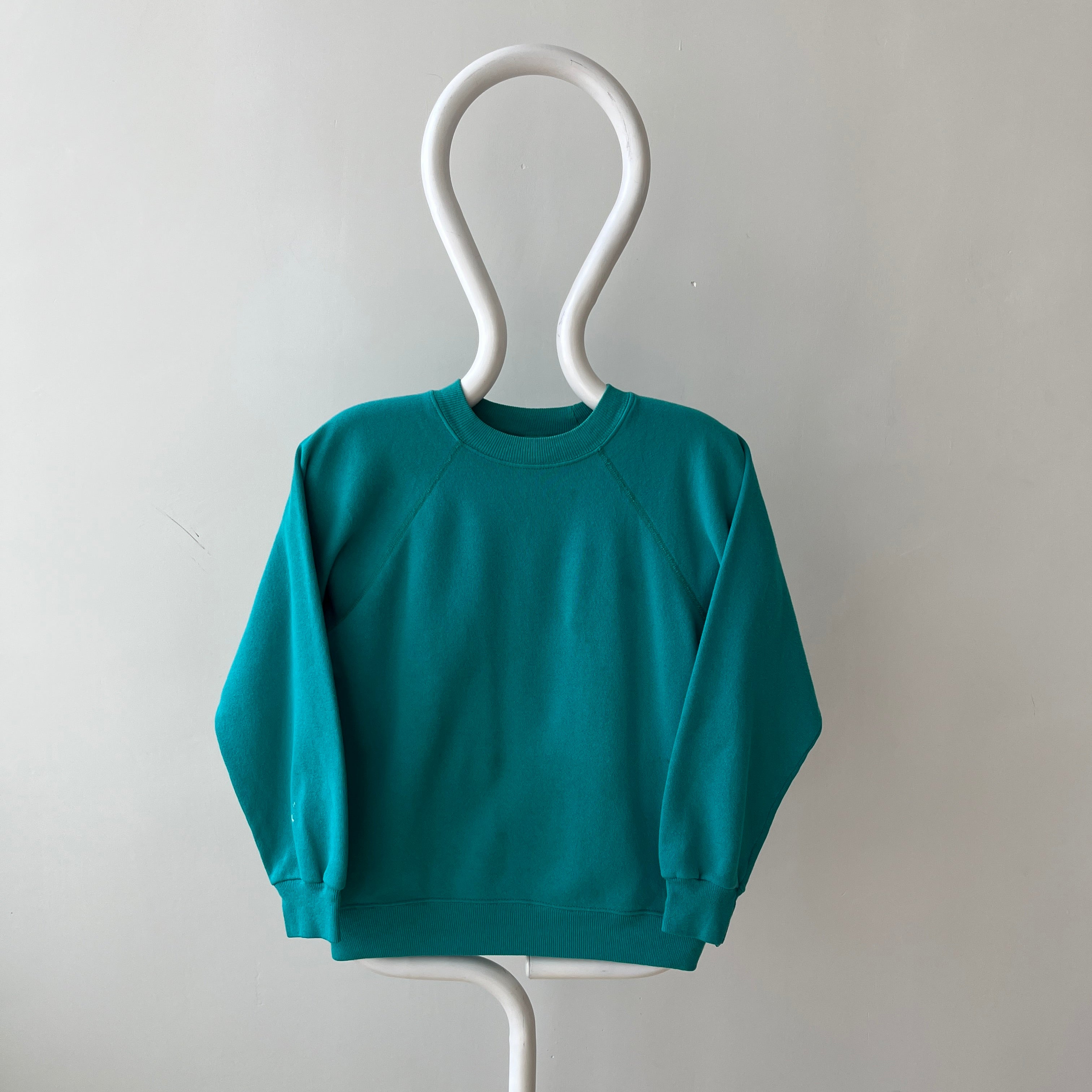 1980s Blank Teal Sweatshirt
