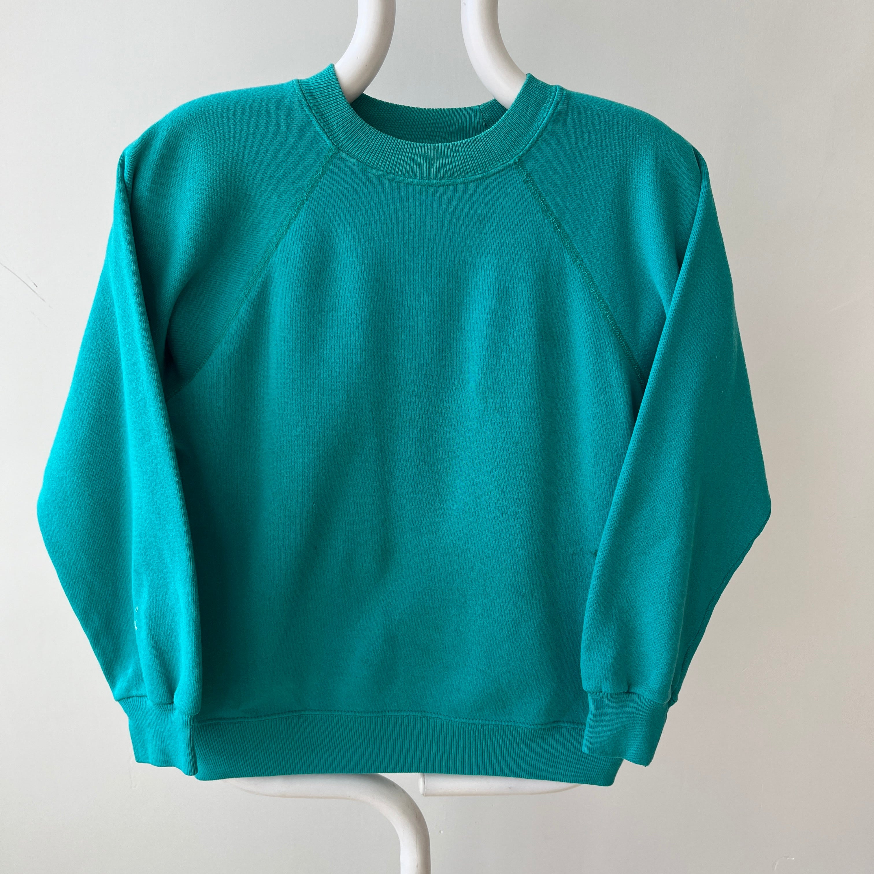 1980s Blank Teal Sweatshirt