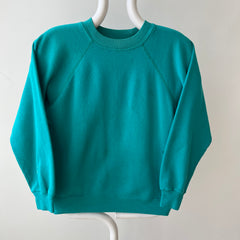 1980s Blank Teal Sweatshirt
