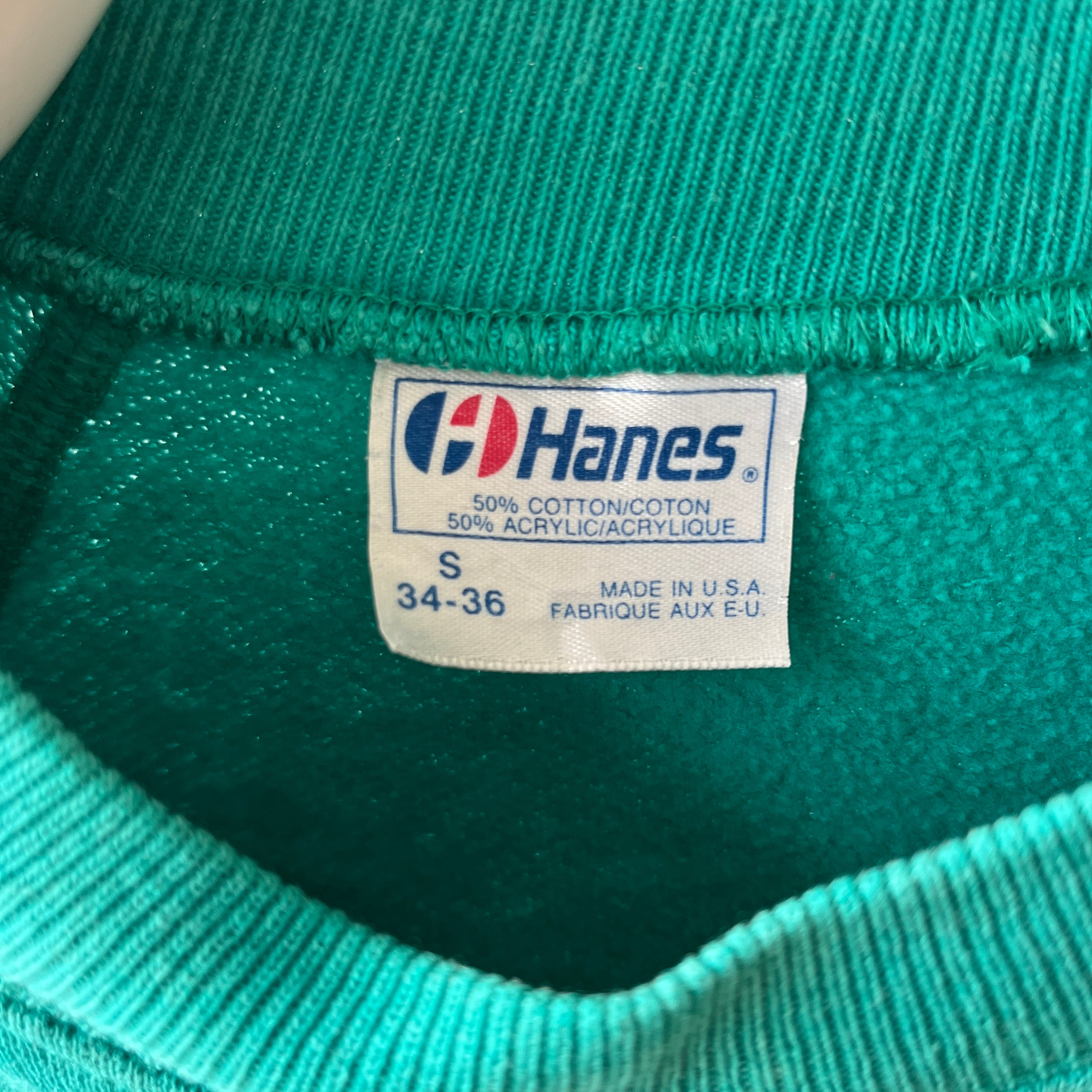 1980s Blank Teal Sweatshirt