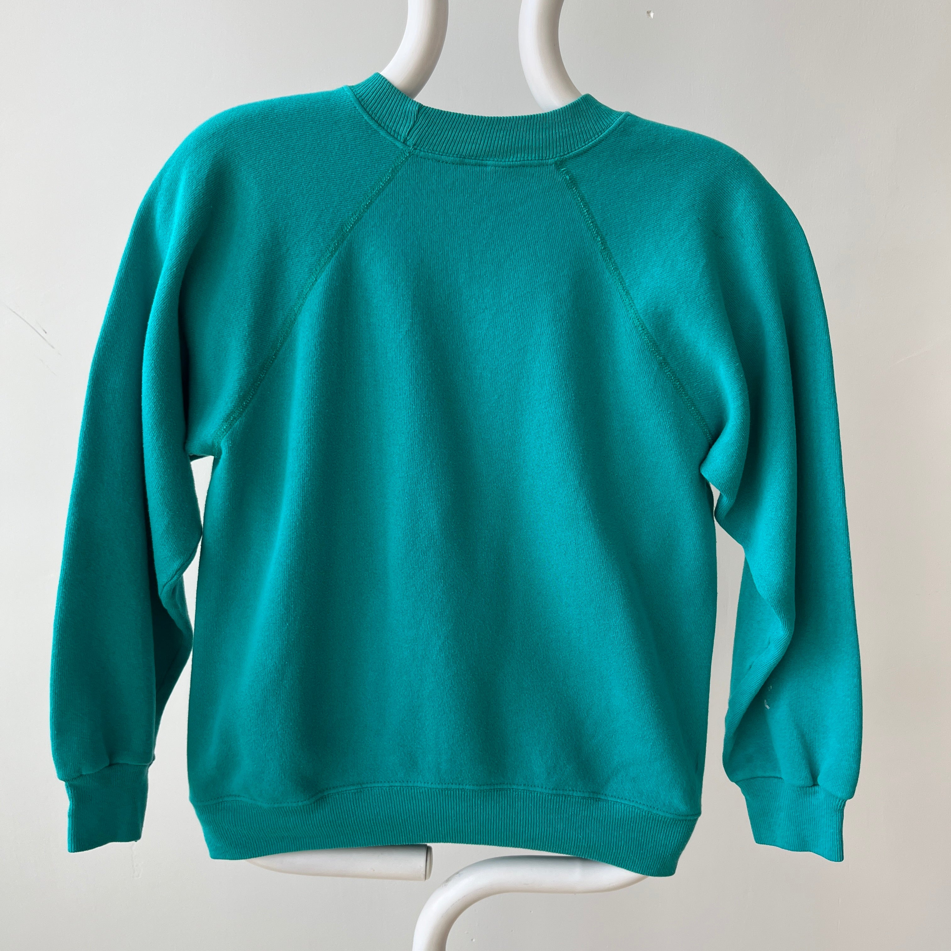 1980s Blank Teal Sweatshirt
