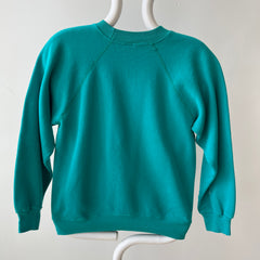 1980s Blank Teal Sweatshirt