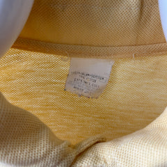 1980s Faded Yellow Beat Up Polo Shirt