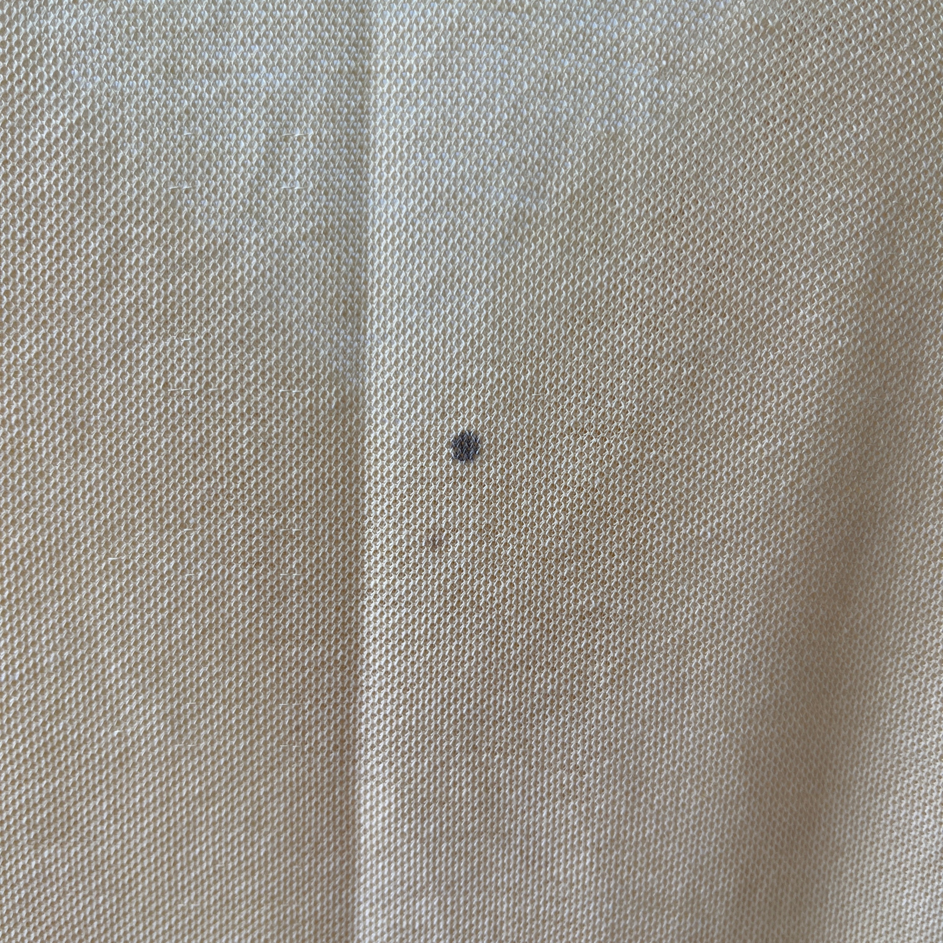 1980s Faded Yellow Beat Up Polo Shirt