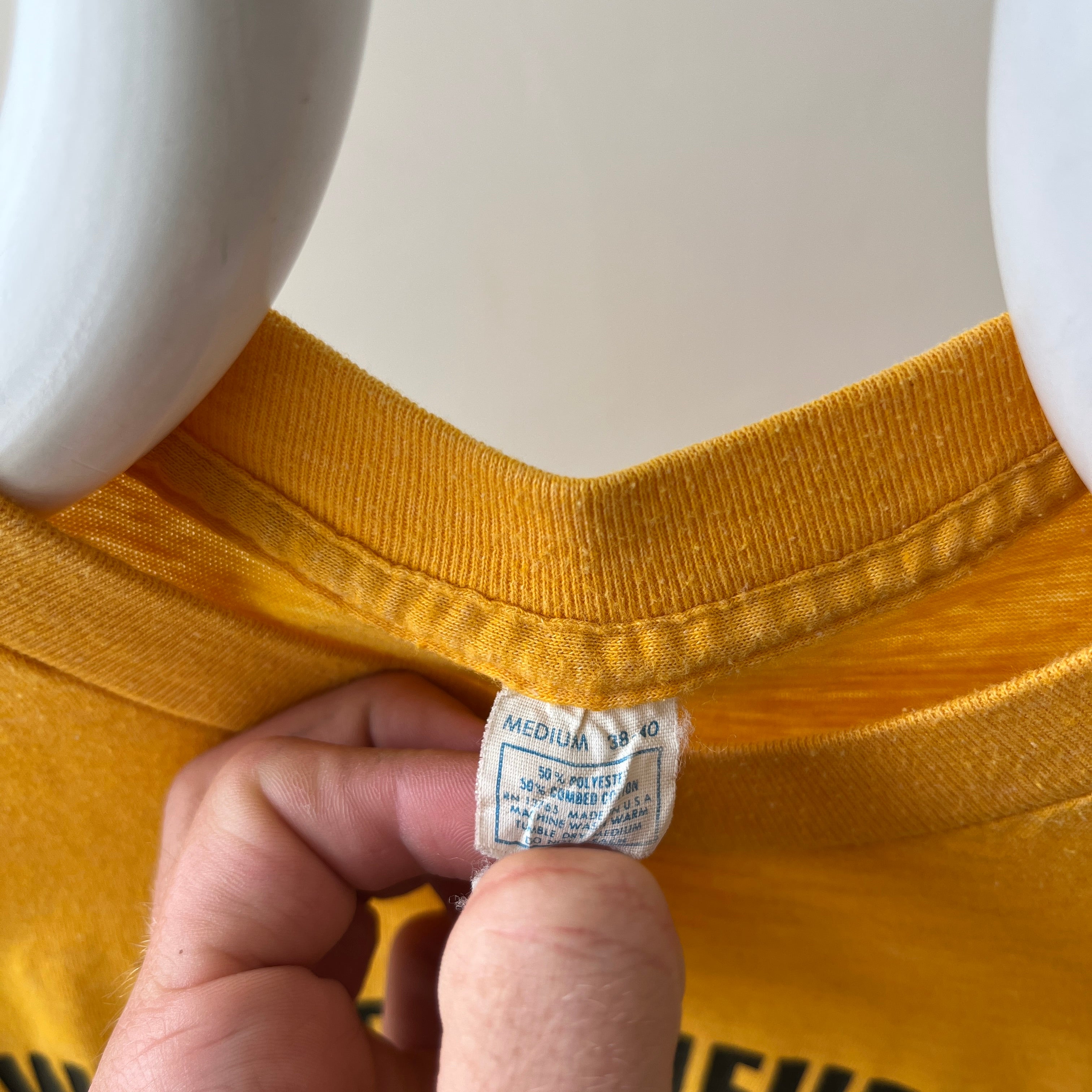 1970s Yellow, Where The Hell is Salamanca New York T-shirt