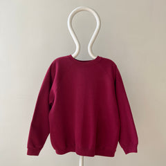 1990s Blank Burgundy Hanes Her Way Sweatshirt