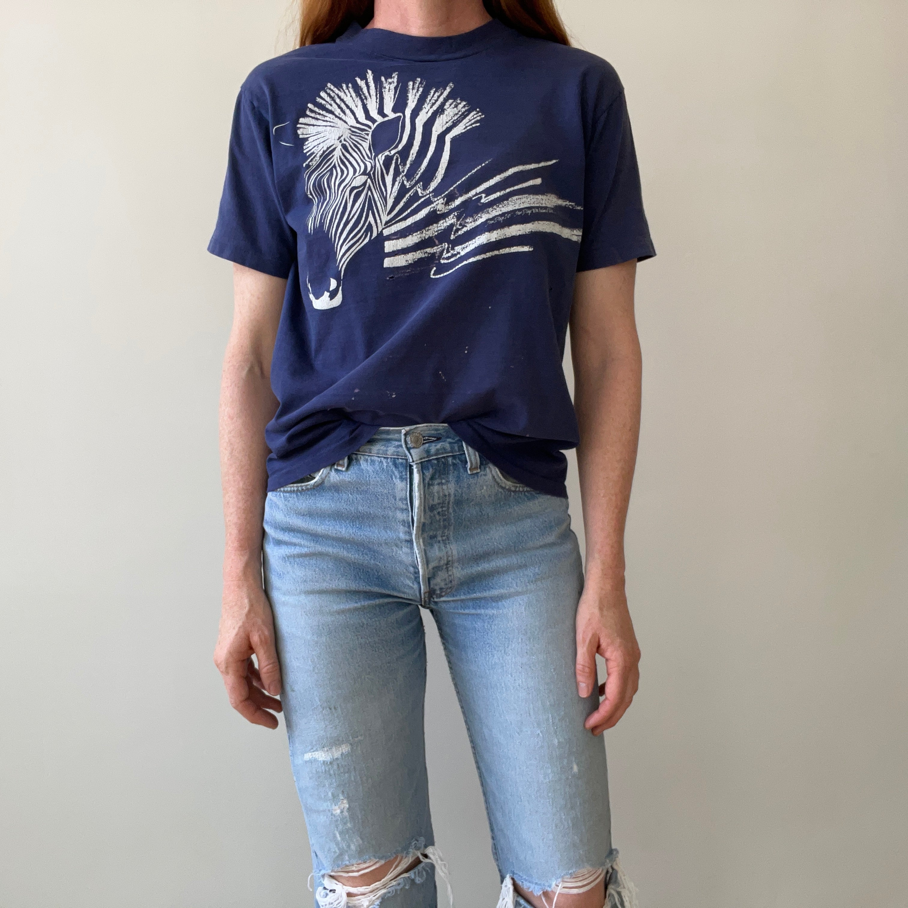 1980s/90s Zebra San Diego Zoo T-Shirt- Personal Collection Piece
