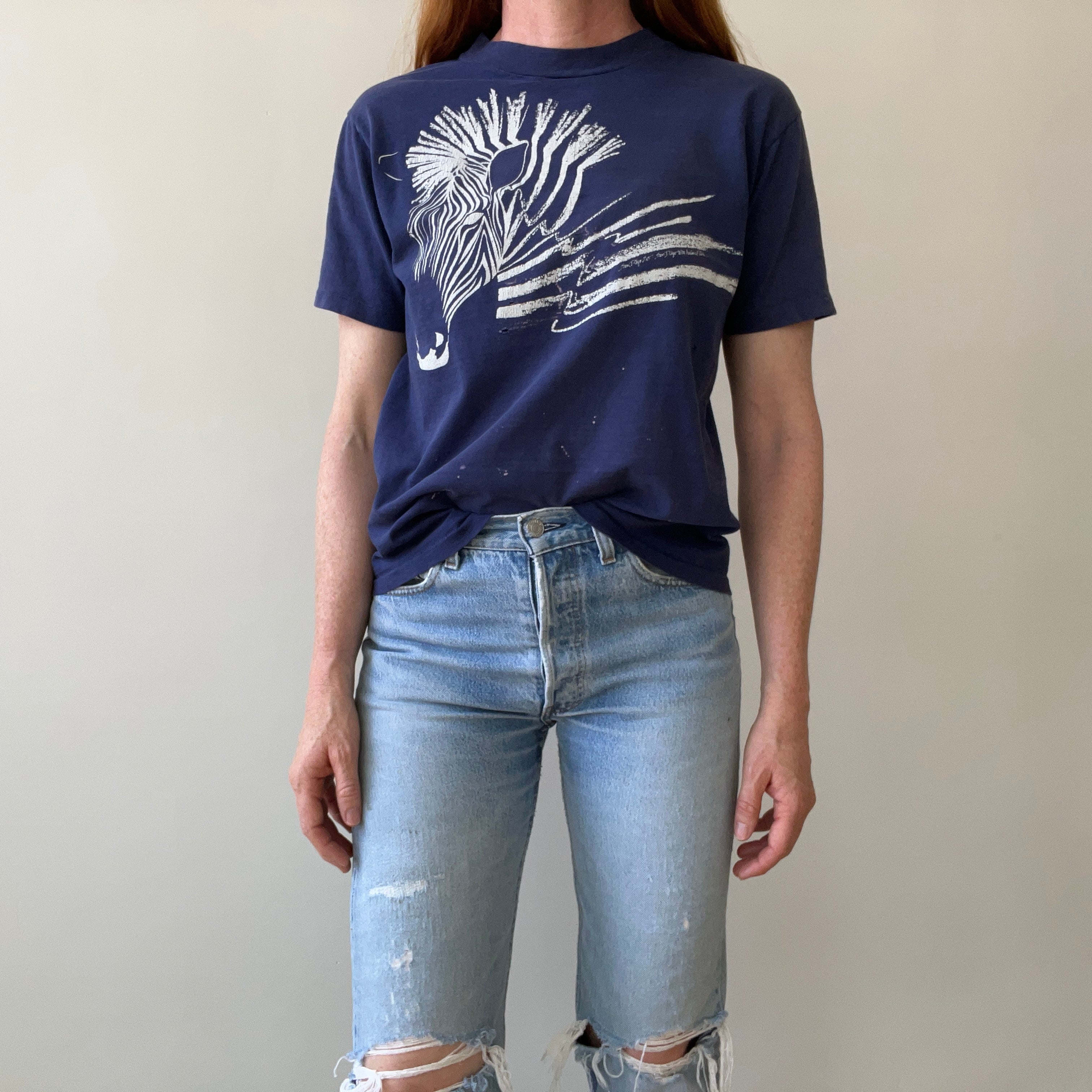 1980s/90s Zebra San Diego Zoo T-Shirt- Personal Collection Piece
