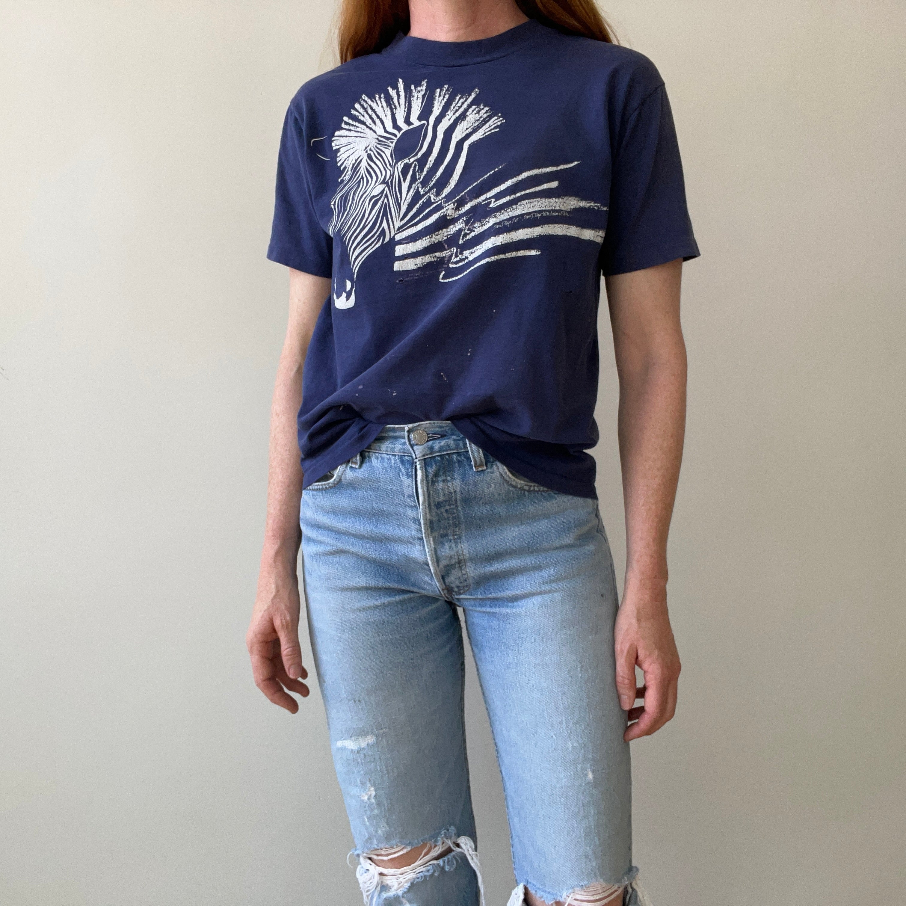 1980s/90s Zebra San Diego Zoo T-Shirt- Personal Collection Piece