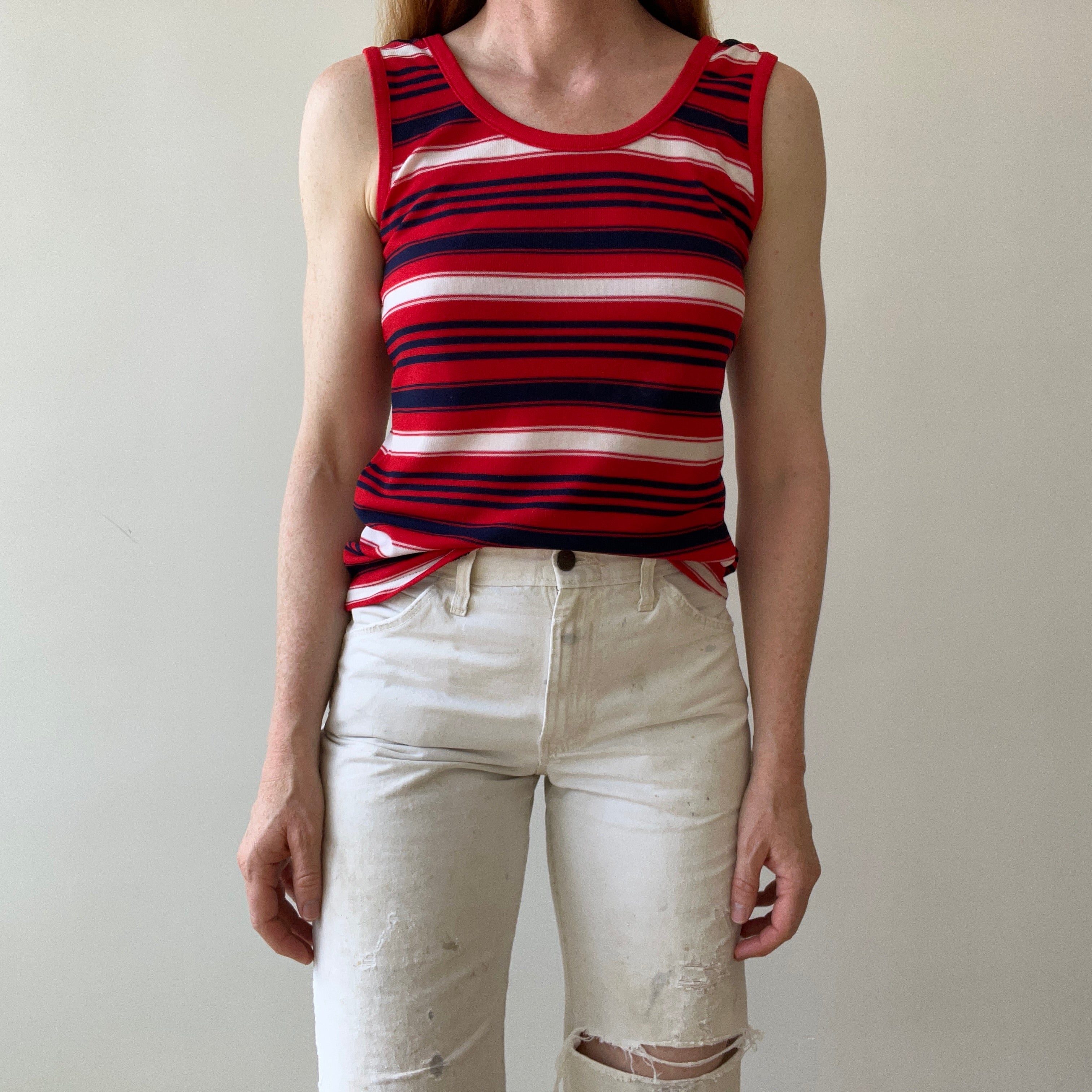 1970s Striped Tank-Top