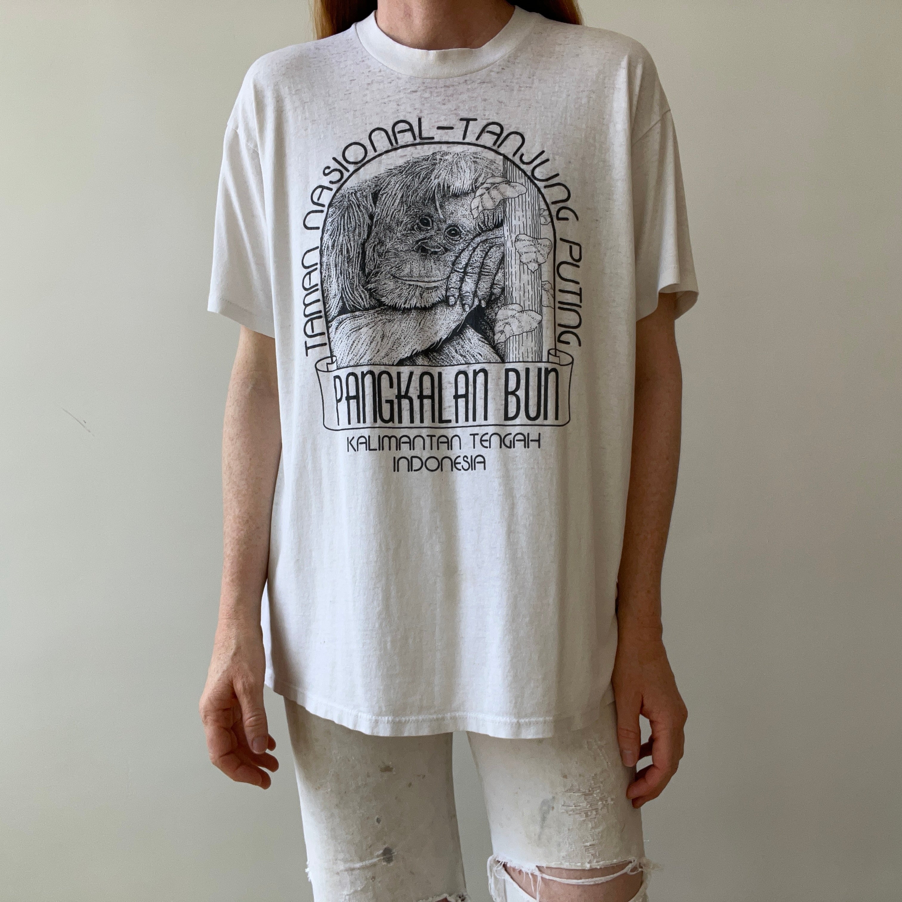 1990s Pangkalan Bun Indonesia T-Shirt - Paper Thin Alert!