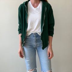 1970s Green Zip Up Hoodie - RARE!!!